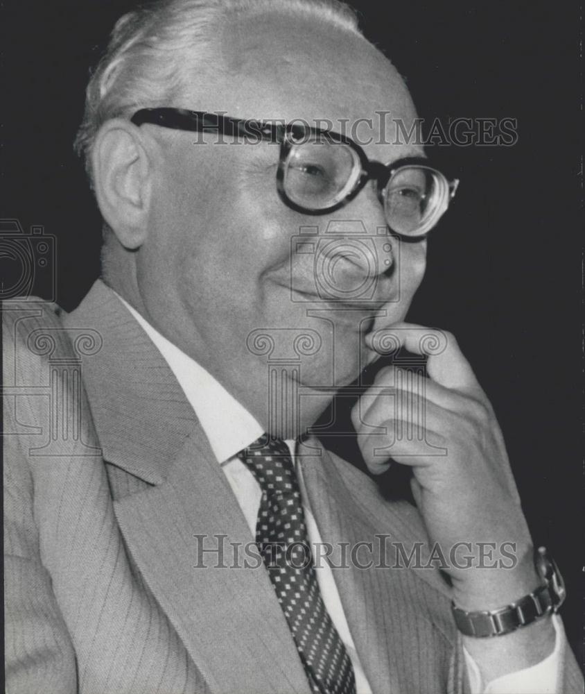 1957 Press Photo Erich Ollenhauer - Historic Images