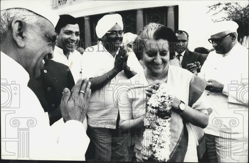 Press Photo Prime Minister Mrs. Indira Gandhi - Historic Images