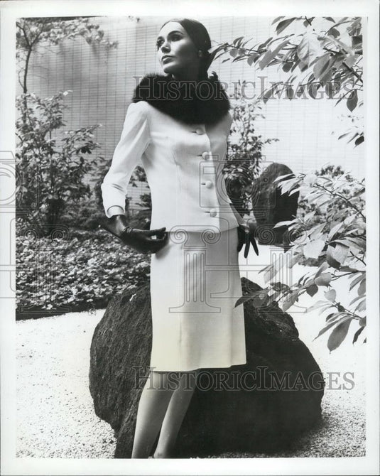 Press Photo White Suit, Jacques Griffe, Vogue - Historic Images