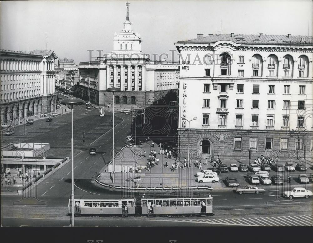 1971 Press Photo View of the centre of Sofia,Bulgaria - Historic Images