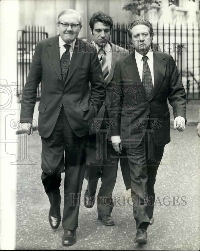 1974 Press Photo James Callaghan, Dr. Mario Soares, Socialism, Portugal - Historic Images