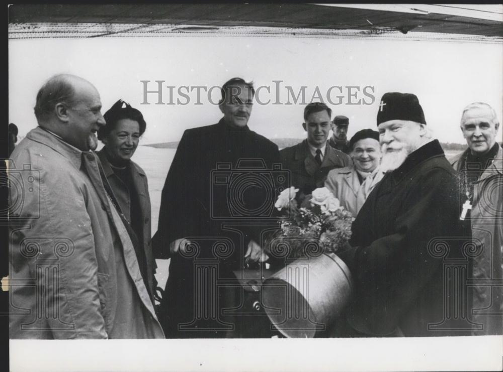 1955 Press Photo Metropolit, Krutzy, Kolomna, Nikolai, Finnish Priests - Historic Images