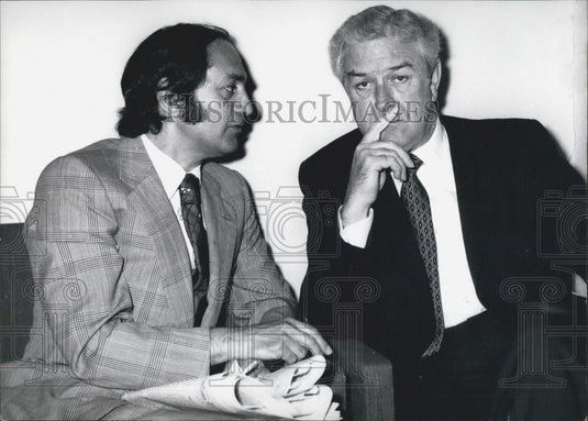 1971 Press Photo US Secretary of Treasury John B. Connaly & Dr. Karl Klasen - Historic Images