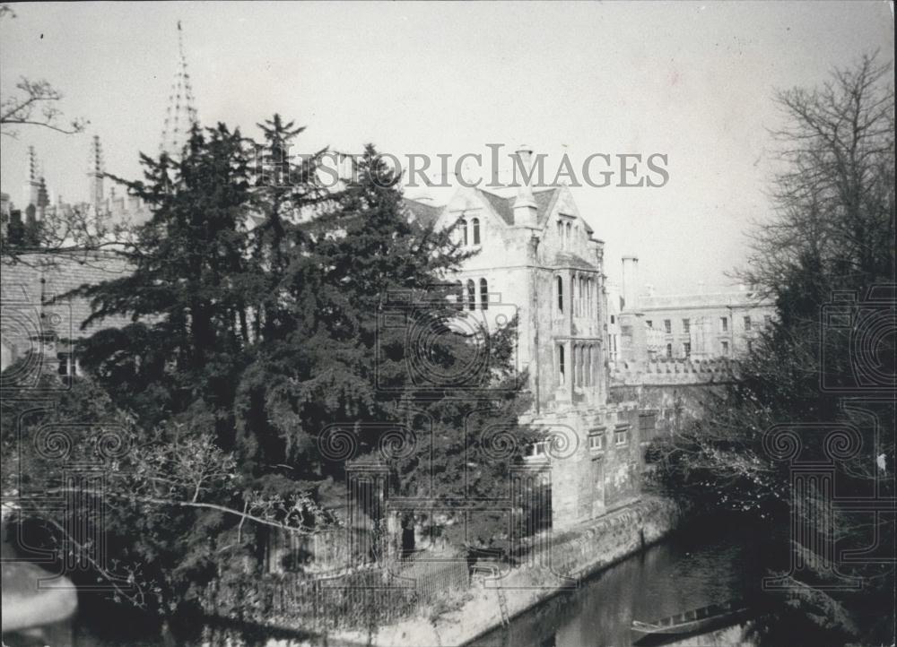 Press Photo Magdalen College, Oxford University, River Cherwell - Historic Images