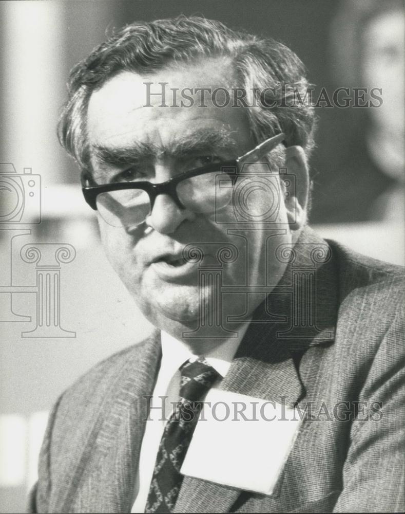 1980 Press Photo Denis Healey, Labour Party Conference - Historic Images