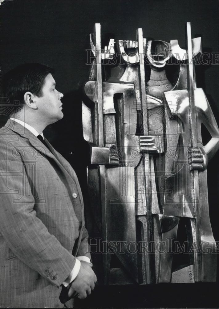 Press Photo The Four Champions, Steel Sculpture By Georg Engst, Hamburg - Historic Images