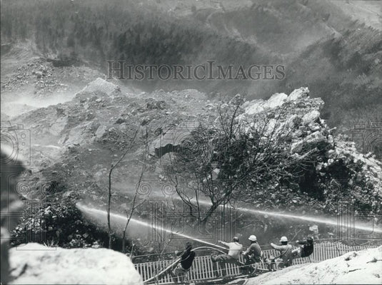1974 Press Photo Schwarzberg Mountain in Switzerland - Historic Images