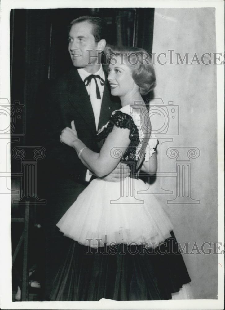 Press Photo Dinah Shore &amp; husband - Historic Images