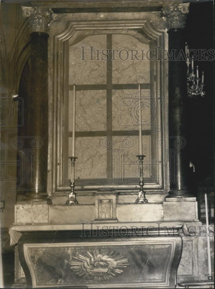 1970 Press Photo Saint Charles Boromee In Prayer Painting Carle Van Loo Stolen - Historic Images