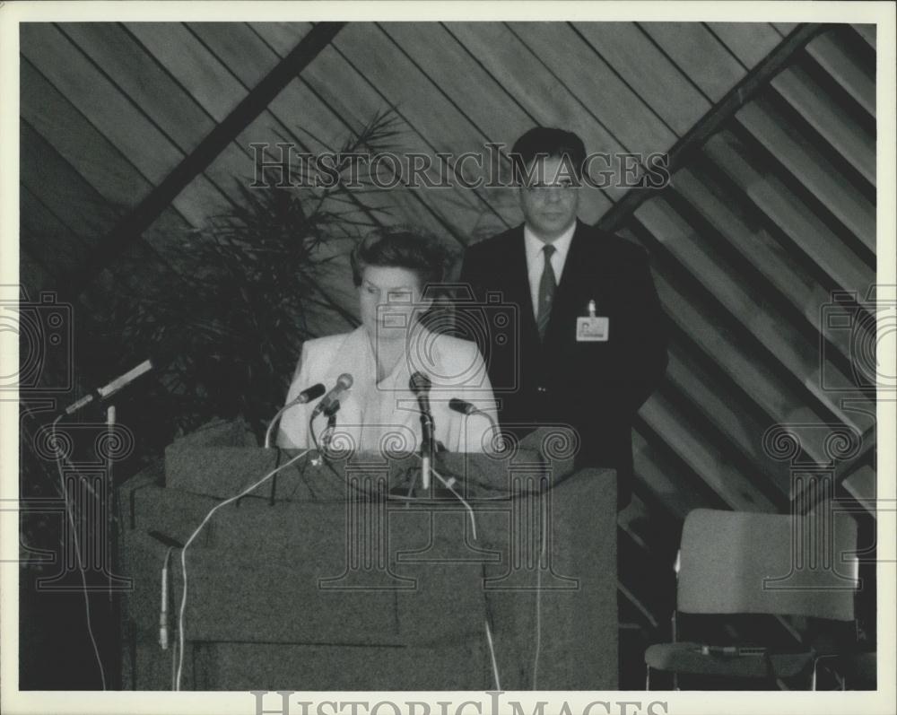 1985 Press Photo Conference on United Nations Women's Decade Meets In Nairobi - Historic Images