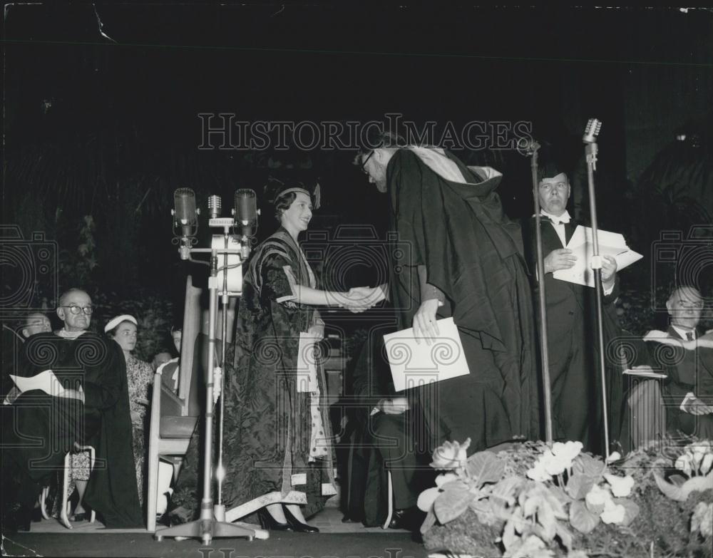 Press Photo Princess Margaret installed as President of the University College o - Historic Images