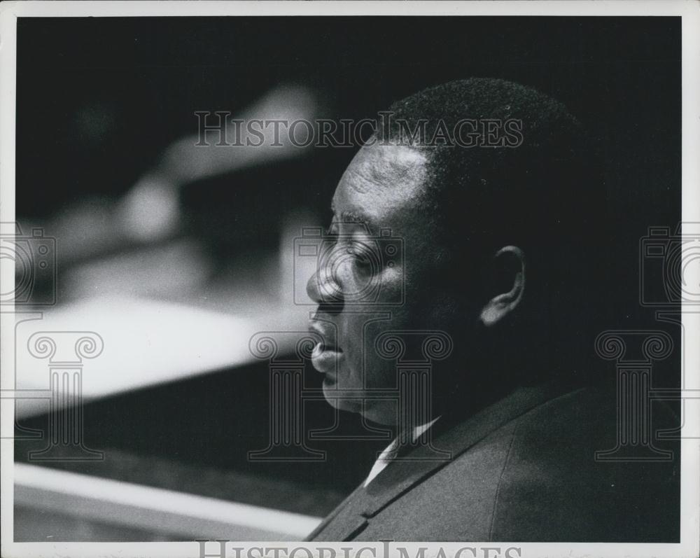 1960 Press Photo Charles Okala Minister Of Foreign Affairs, Republic Of Cameroon - Historic Images