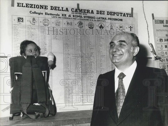 1976 Press Photo Mario Tanassi ,Former Minister of Defence - Historic Images