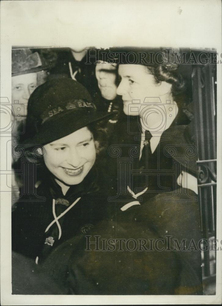 Press Photo Princess Margaret pictured as a Sea Ranger in her youth - Historic Images