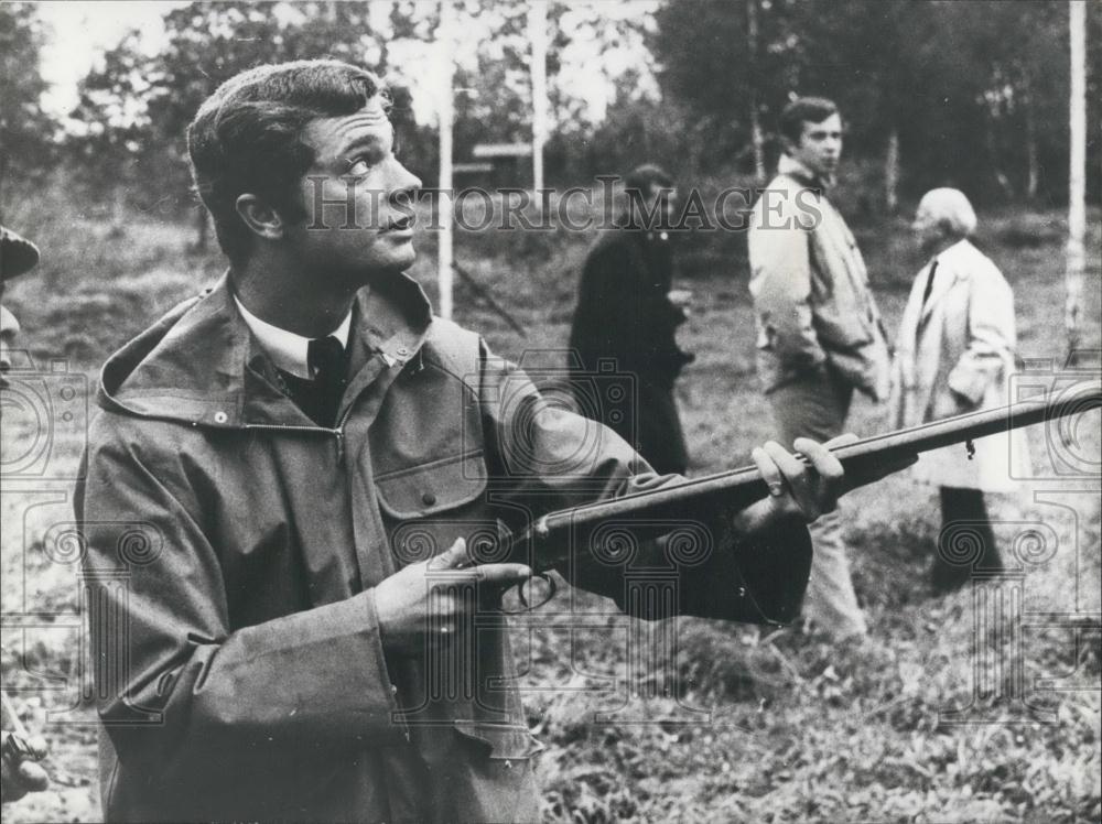 Press Photo Crown Prince Carl Gustav of Sweden.,Shootin - Historic Images