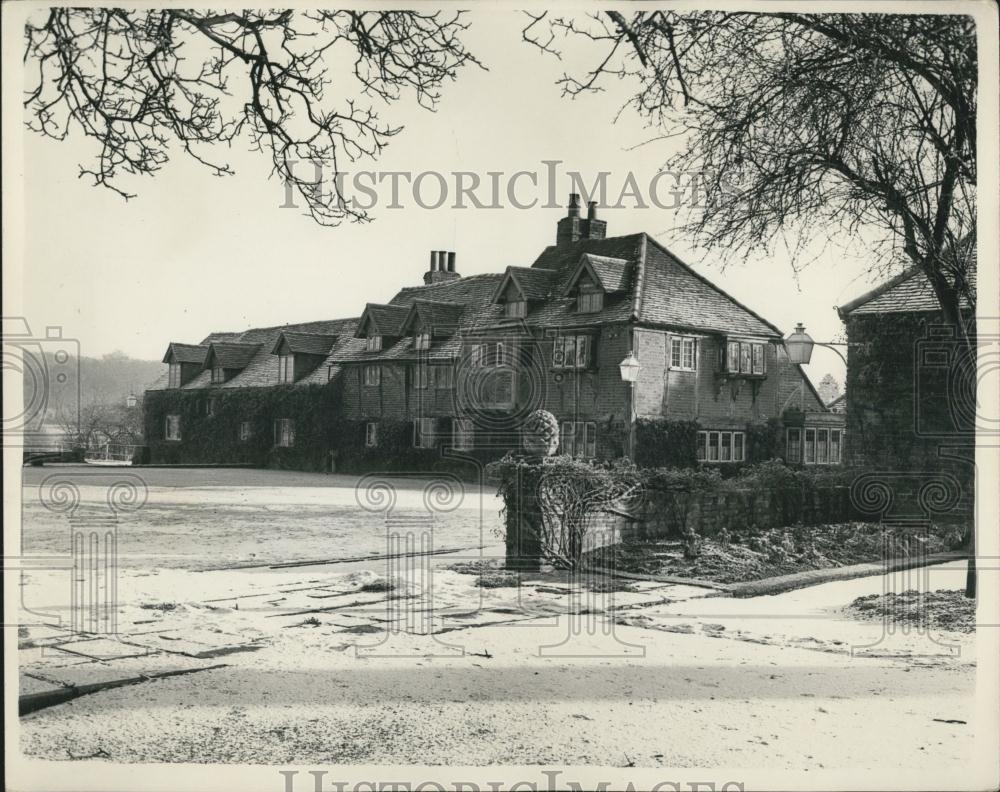 1955 Press Photo Cottages Of Dorneywood House, Lord Courtauld Thomson, England - Historic Images