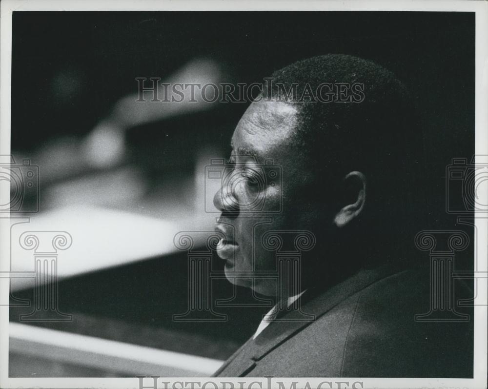 1960 Press Photo Minister, Foreign Affairs, Republic of Cameroon M Charles Okala - Historic Images