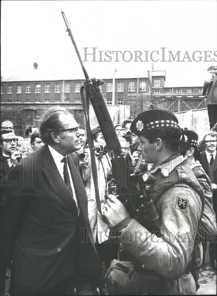 1979 Press Photo Home Secretary Reginald Maudling, Belfast, Ireland - Historic Images