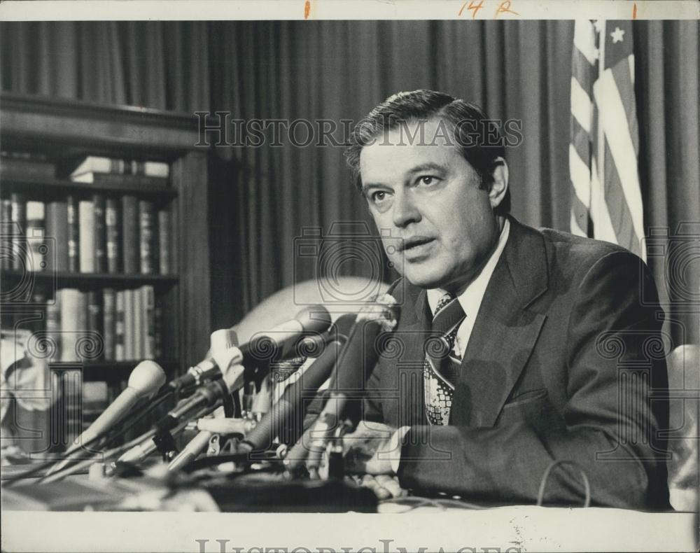 1975 Press Photo Senator Frank Church (Democrat of Idaho) - Historic Images