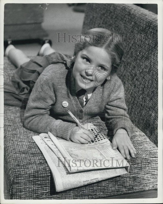 1961 Press Photo Six-year-old Chosen to appear in "Gifted Child" Program - Historic Images