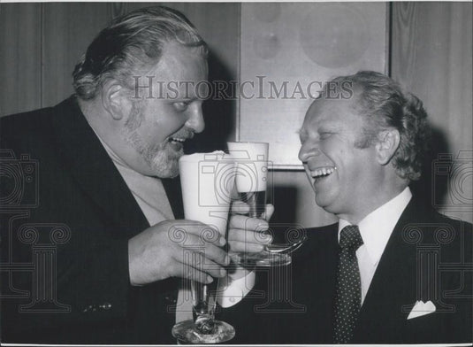 1976 Press Photo Concert-singer Karl Ridderbusch & Norbert Balatsoh - Historic Images