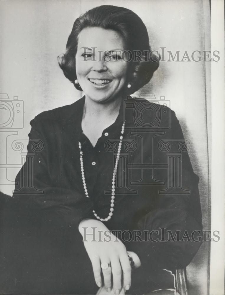 1972 Press Photo Princess Beatrix of the Netherlands ,34th. birthday - Historic Images