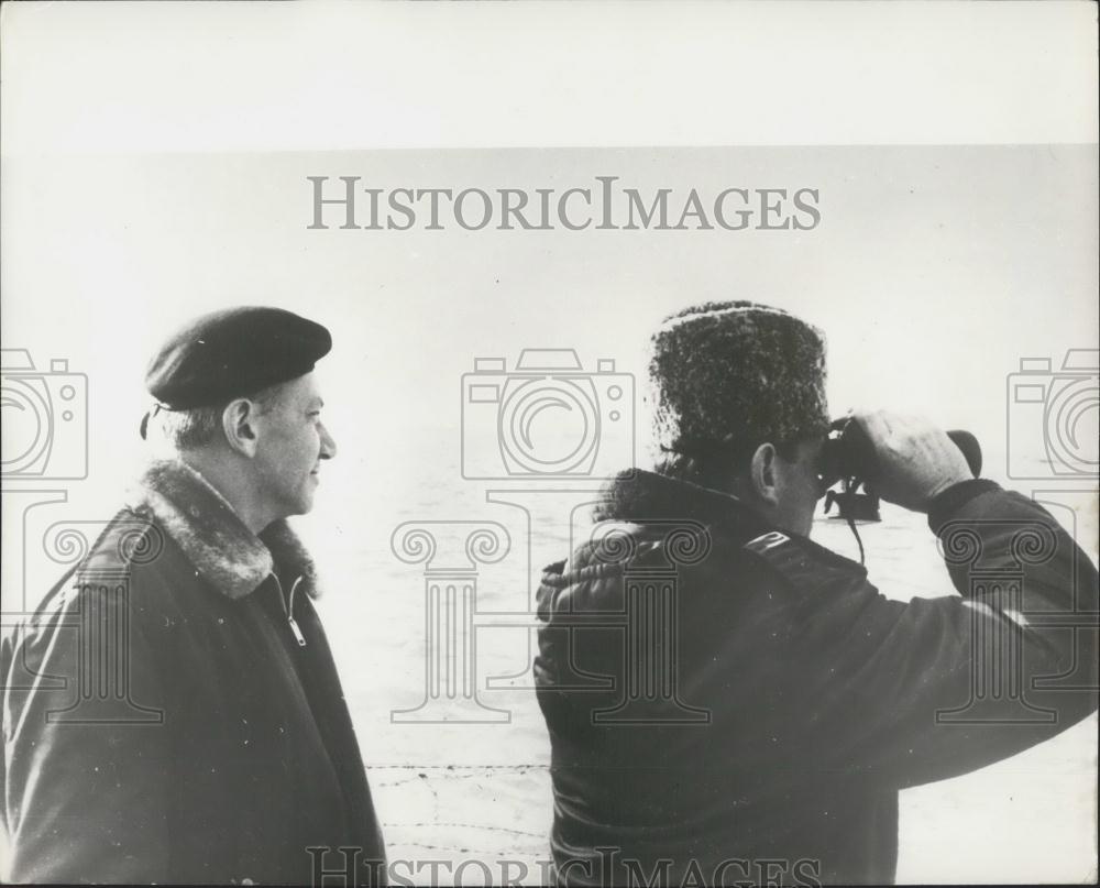 1969 Press Photo Israel Prime Minister Yigal Allon Chief Of Staff Haim Bar Lev - Historic Images