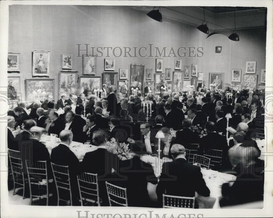 1956 Press Photo R.A. Butler, Royal Academy Of Arts - Historic Images