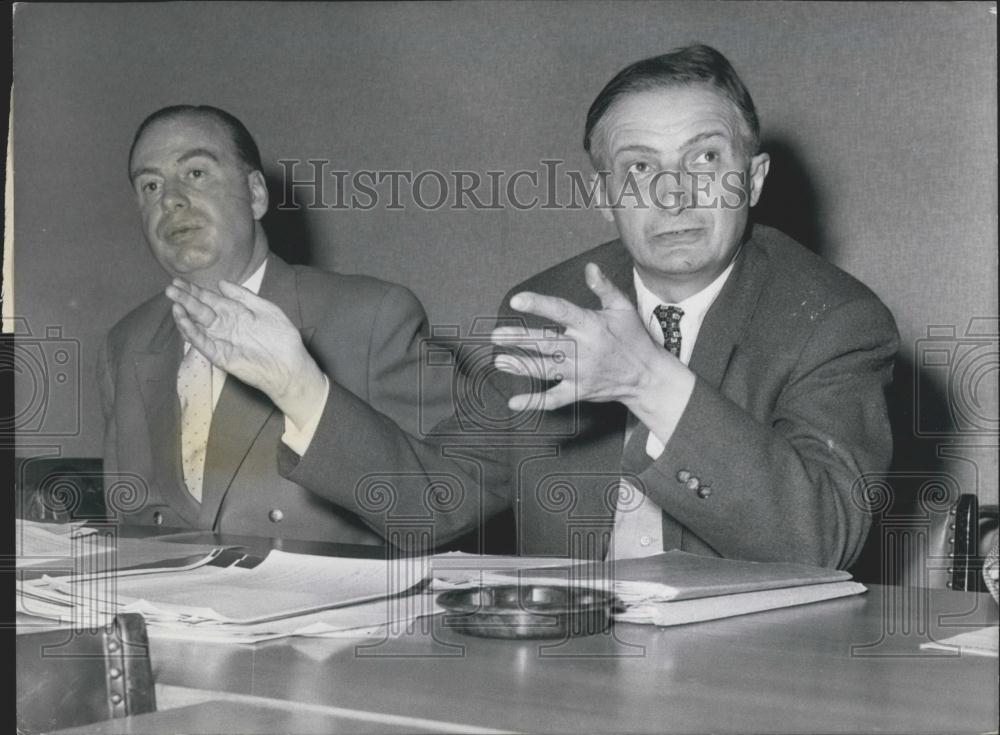 1957 Press Photo House of Parliament Conference In Bonn - Historic Images