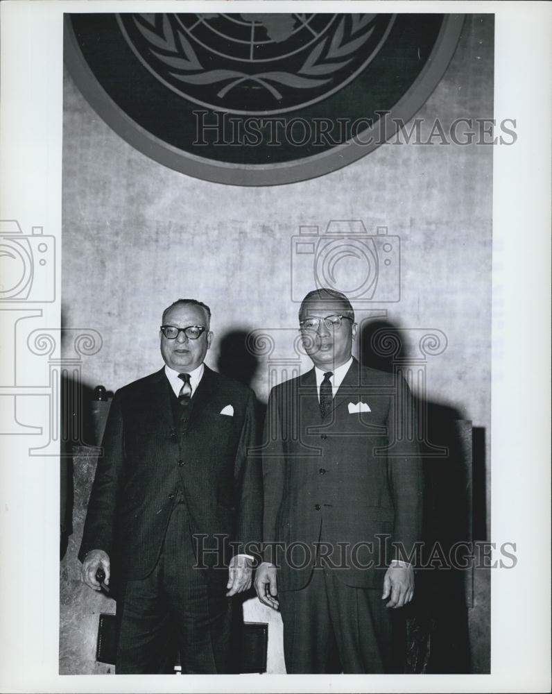 1963 Press Photo Secretary General U Thant President Dr. Romulo Betancourt - Historic Images