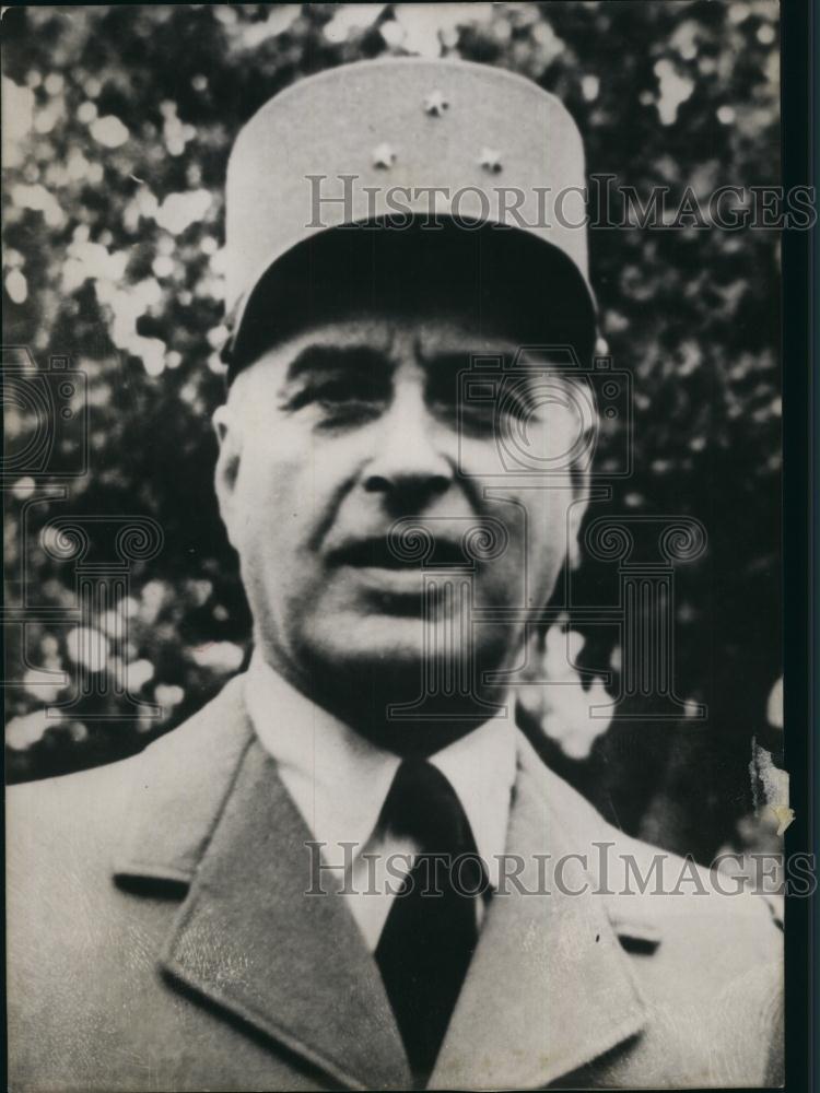 Press Photo French Chief of Staff General Lorrillot - Historic Images