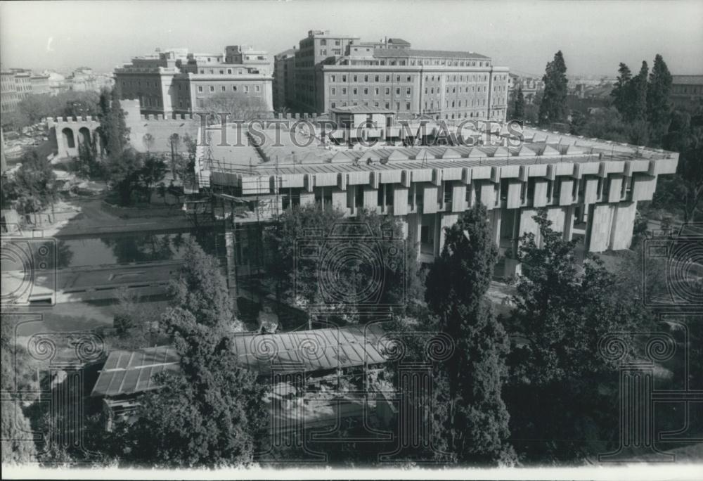 Press Photo concrete framed British Embassy in Rome - Historic Images