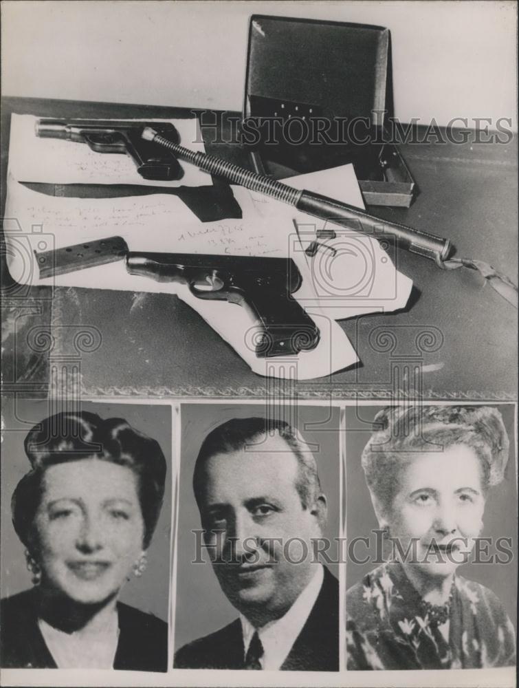 1953 Press Photo Ricardo Jossua, his wife and mother-in-law, murder-suicide - Historic Images