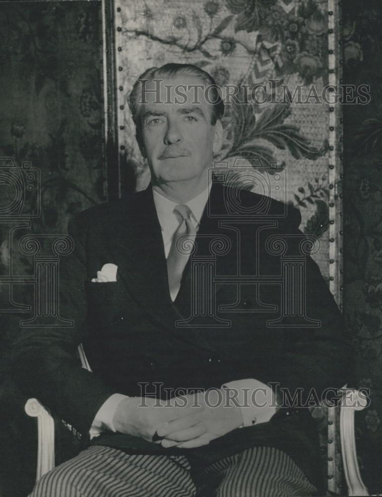 Press Photo Foreign Secretary Anthony Eden Portrait Carlton House Terrace - Historic Images