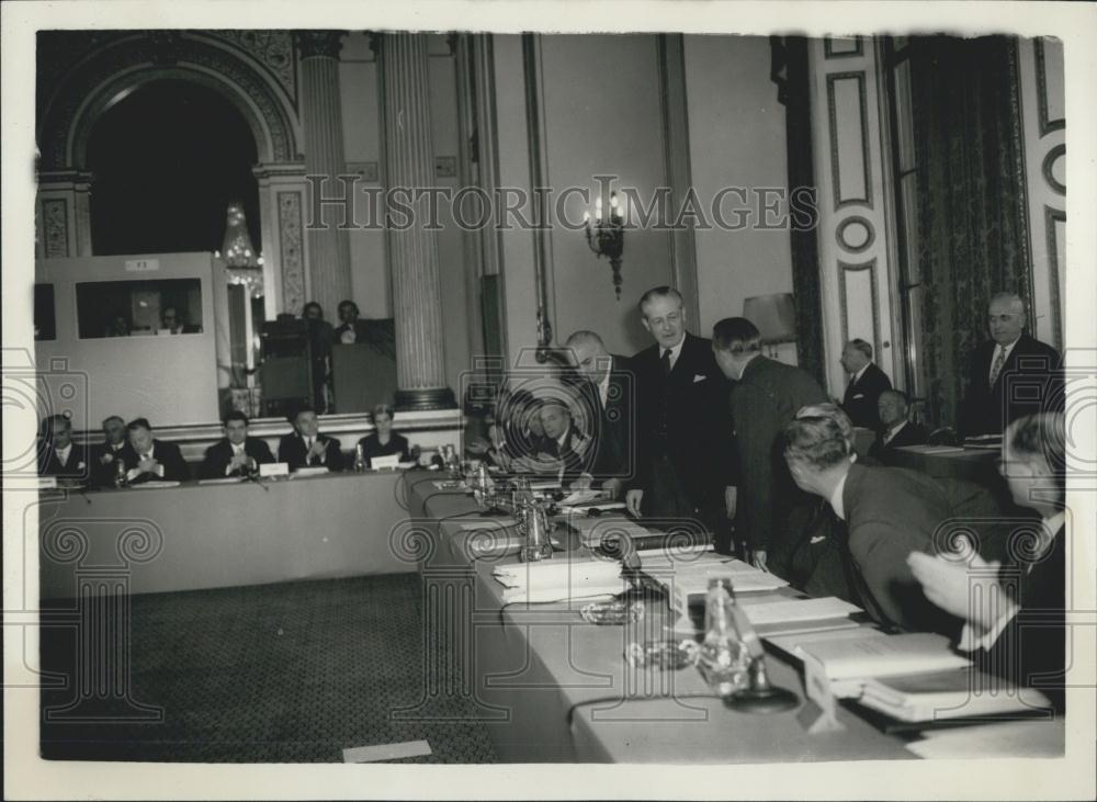 1958 Press Photo Opening Of European Transport Ministers Conference In London - Historic Images