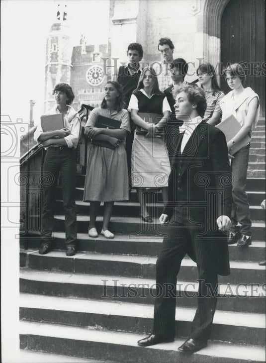 Press Photo Adrian Gardner Student Eton School Foreign Students Campus Tour - Historic Images
