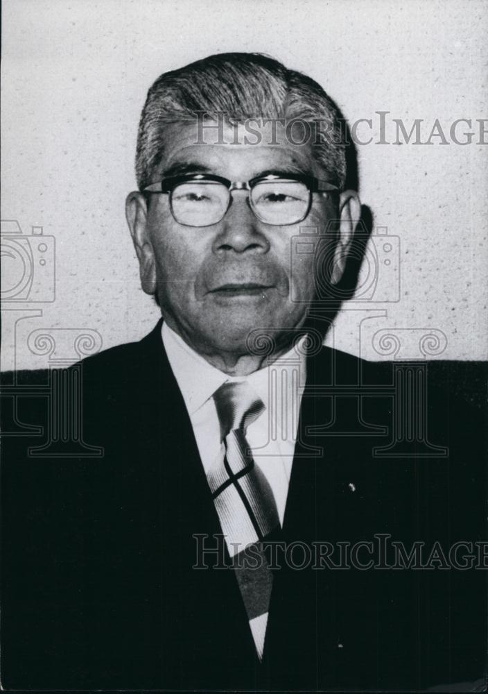 1977 Press Photo Shigeru Hori, Speaker of the Lower House - Historic Images