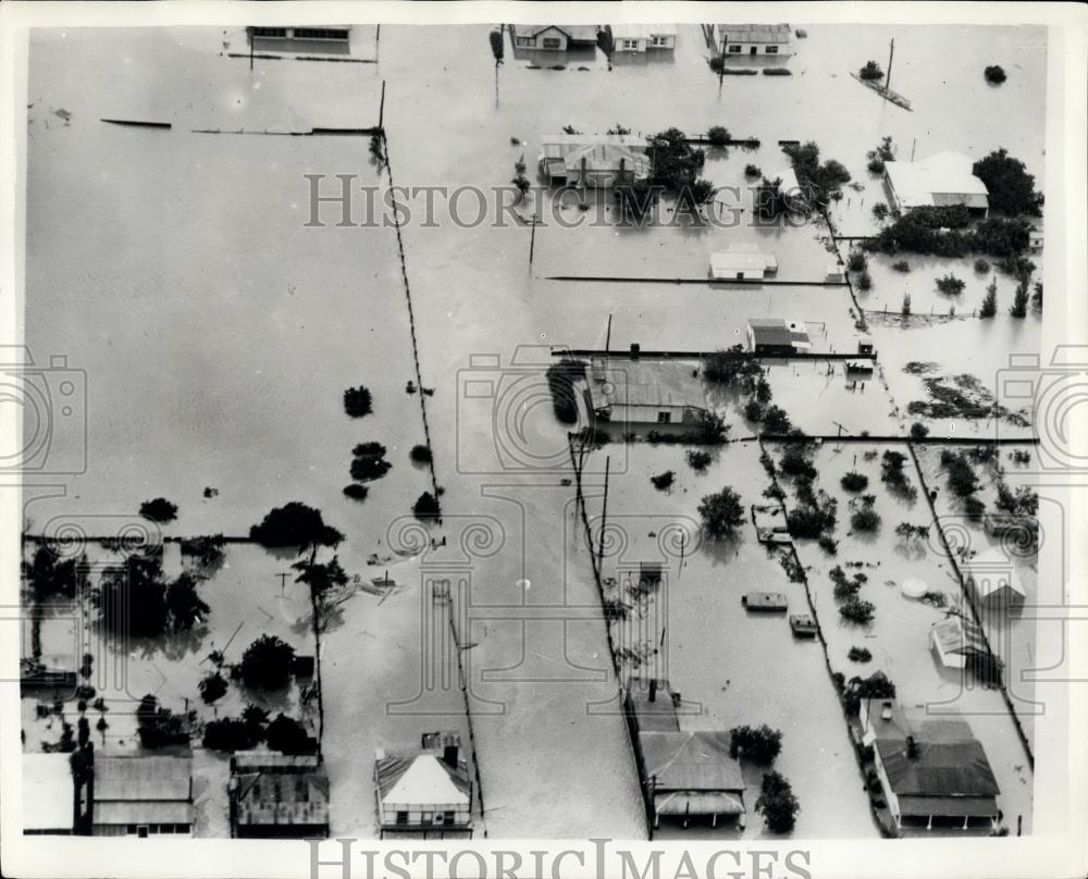 1955 Press Photo Disastrous Floods In New South Wales - Australia - Historic Images