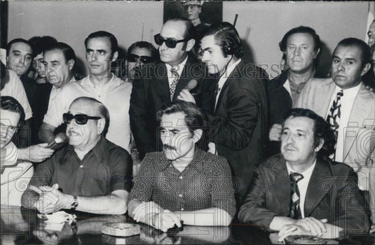 1973 Press Photo Dr. H. Campora in Argentine elections - Historic Images