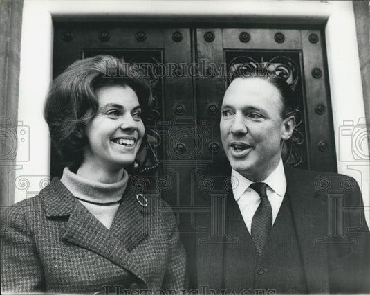 1964 Press Photo rincess Margaretha of Sweden & fiance John Ambler - Historic Images