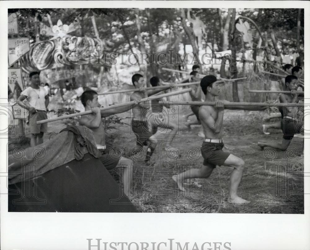 Press Photo South Korean Students - Historic Images