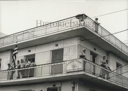 Press Photo Koridalos Prison,Former Greek Junta on trail - Historic Images