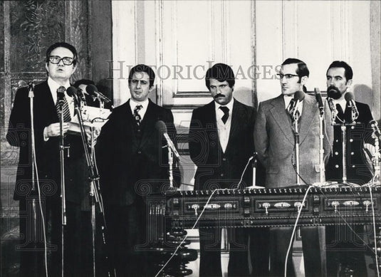 1978 Press Photo Portugal Mario Sqares During Oath To Prime MInister - Historic Images