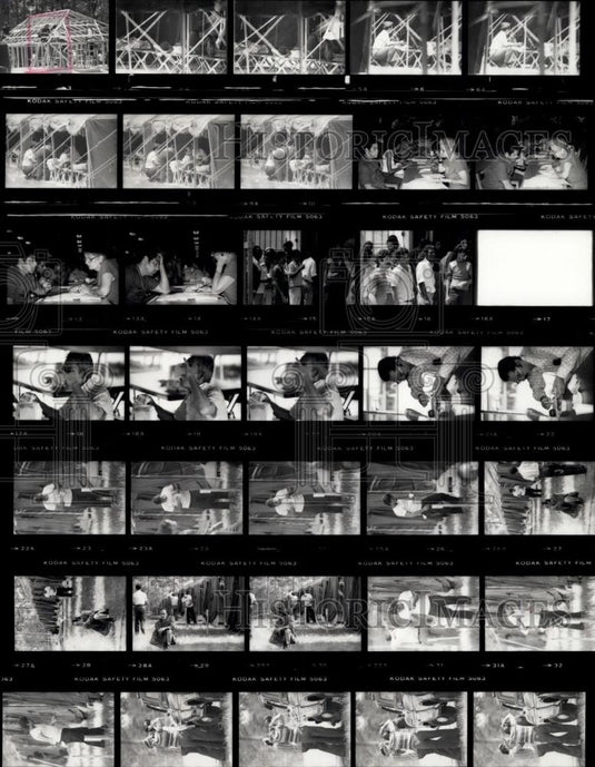 Press Photo Cuban Refugees Elgin AFB - Ft. Walton Beach - Historic Images