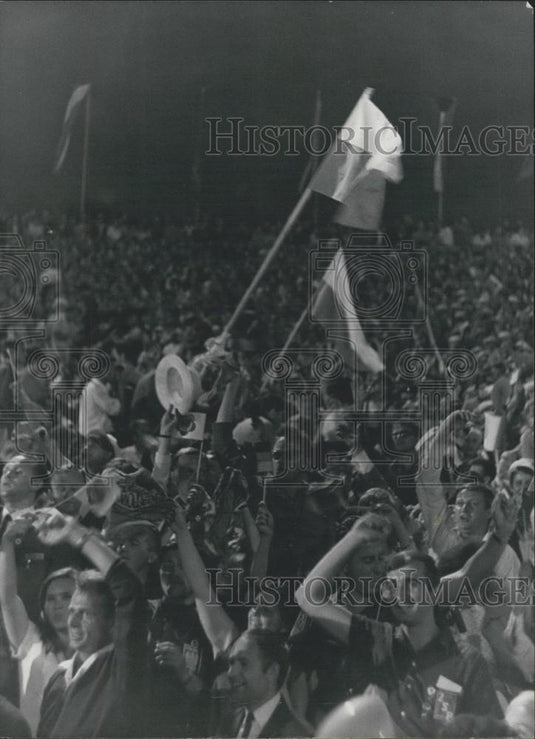 1968 Press Photo World Festival of Youth, Students, Vassil Levsky Stadium, Sofia - Historic Images