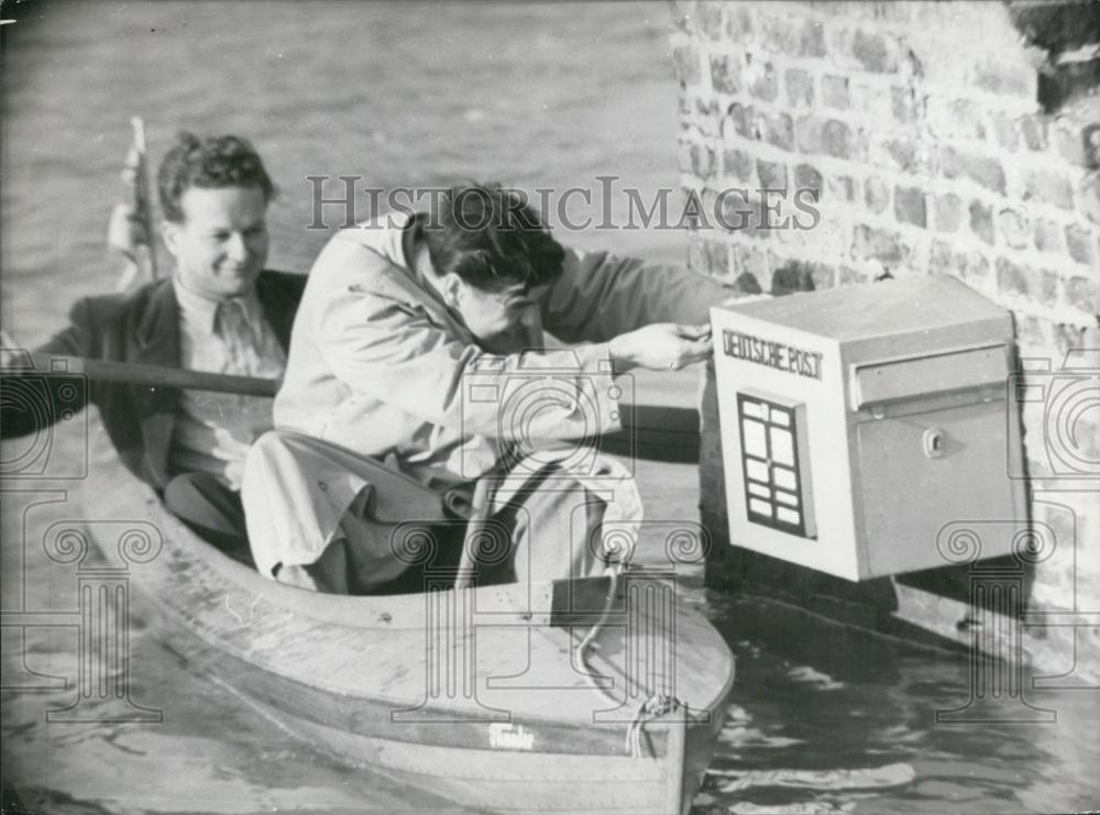 1955 Press Photo Konigs winter. flooding - Historic Images