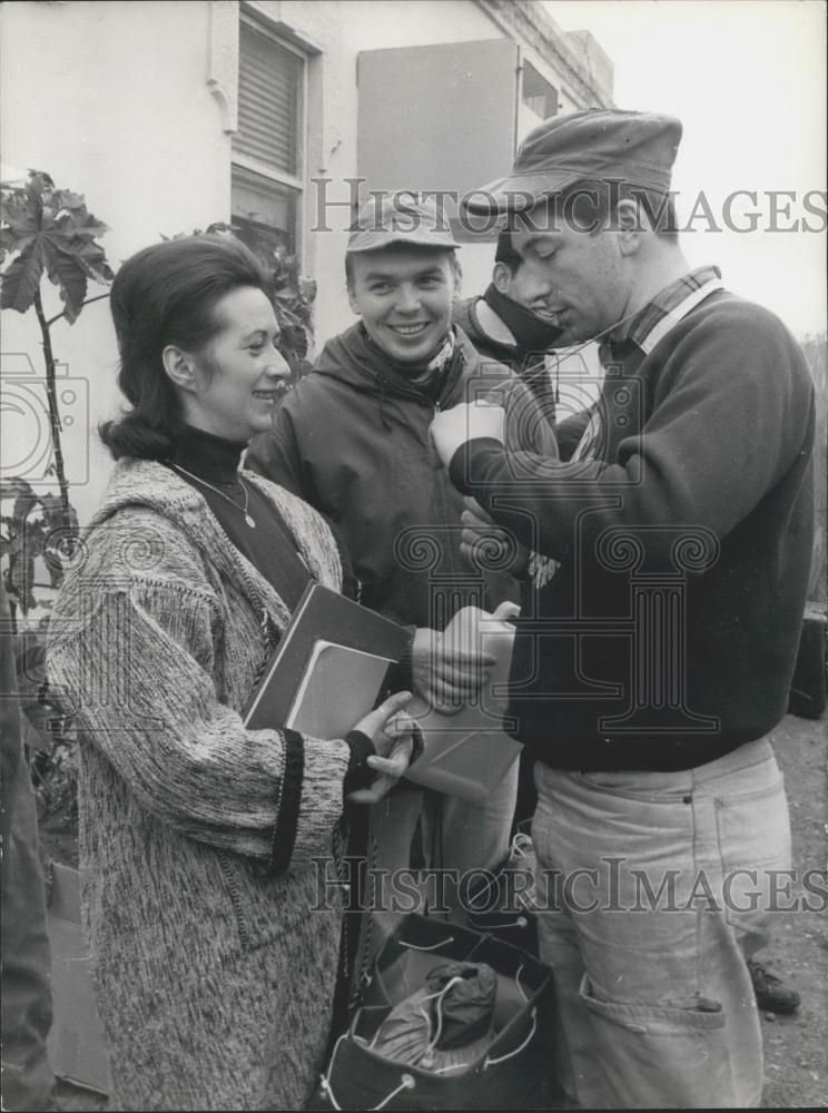 1967 Press Photo Monique Gimel,Stephan De Clereq &amp; Jorn Coijn - Historic Images