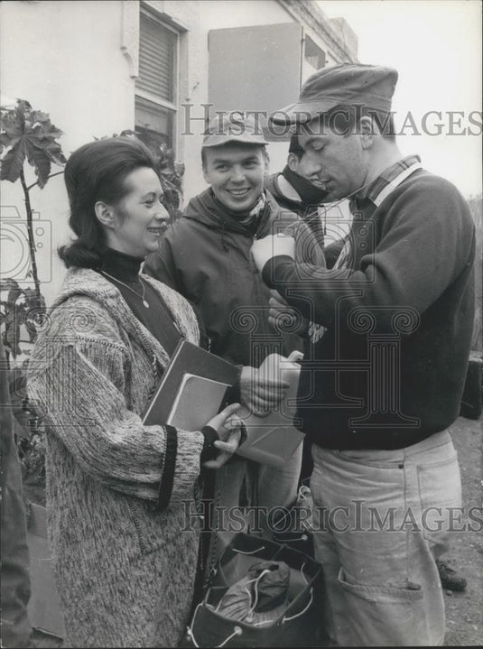 1967 Press Photo Monique Gimel,Stephan De Clereq & Jorn Coijn - Historic Images