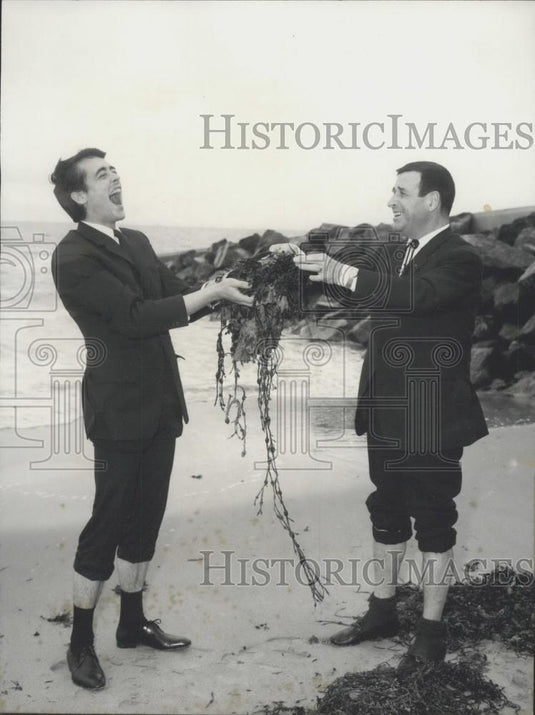 1966 Press Photo DirectorChristian Jaque & asst Claude Tiphaine - Historic Images