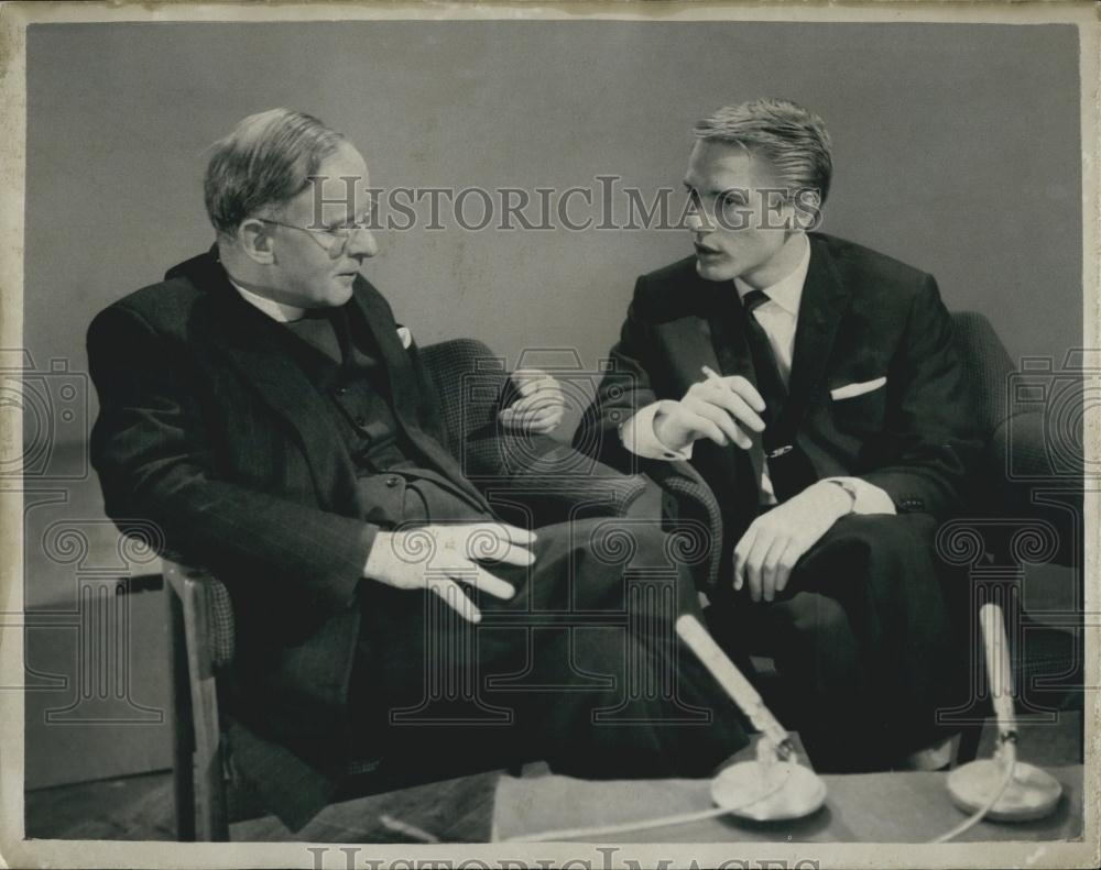 1962 Press Photo Archbishop of York, Dr Donald Coggan, &amp; Adam Faith - Historic Images